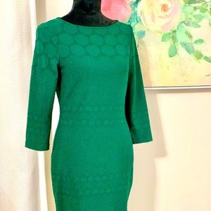 Emerald color dress like new condition.